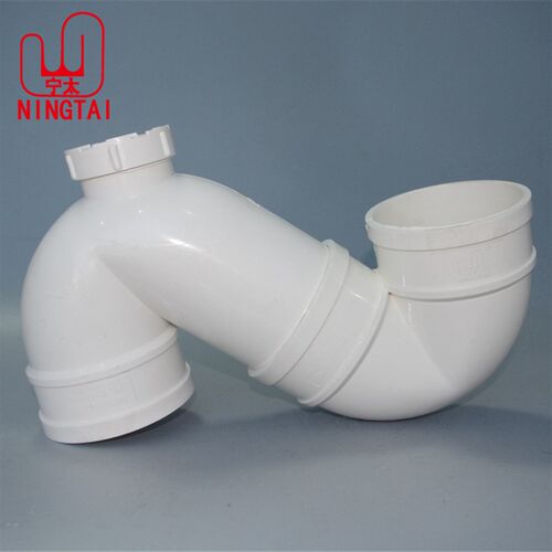 PVC管件配件存水弯 135S型弯防臭弯头带检查口 50 75 110 160