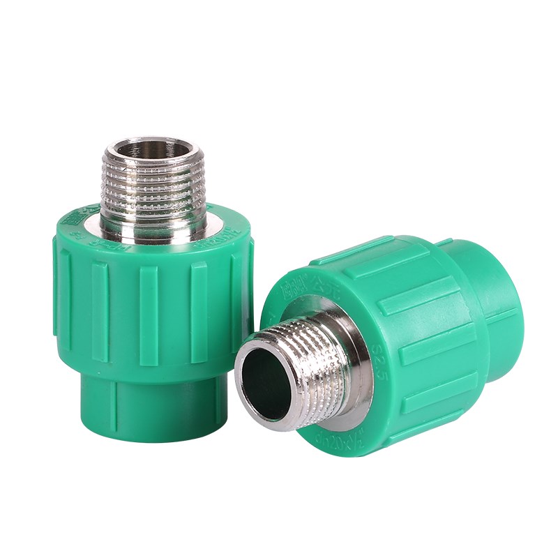 公元优家ppr水管绿色给水管件外螺纹管外丝直接头外牙接头配件