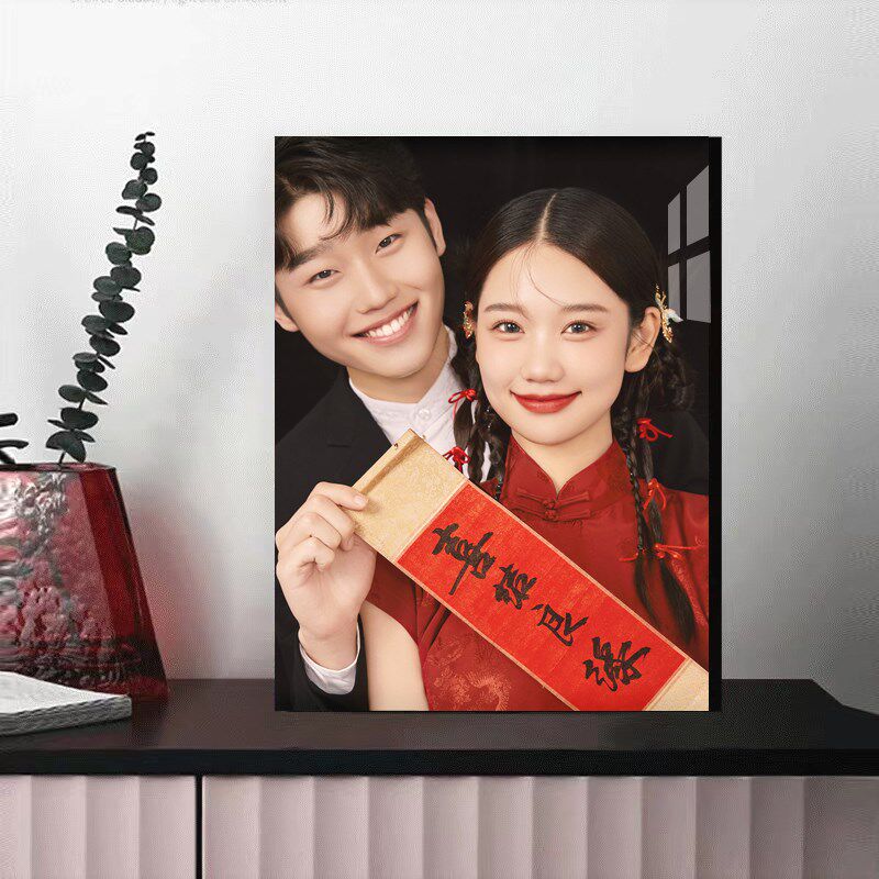 婚纱照相框摆台照片定制高级感结婚照全家福宝宝照创意多宫格桌摆