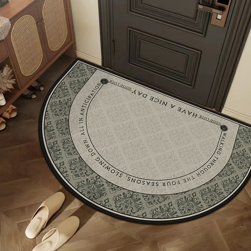 法式半圆门垫进门地垫入户地毯耐脏免洗脚踏垫门口防滑pvc可裁剪