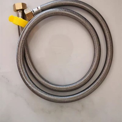 分加长软管冷热进水管热水器软管高压防爆管30不锈钢金属编织管