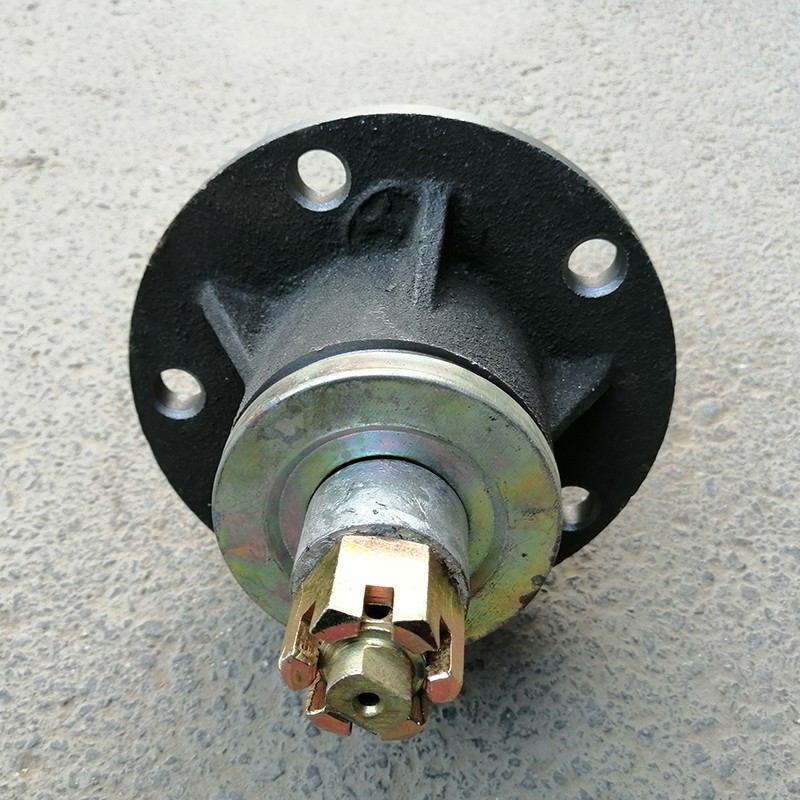 五孔前轮毂205轴承矿用农用电动三轮车配件钢圈固定法兰盘互换轱