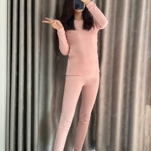 yaloo/雅鹿2025秋冬保暖内衣男女情侣套装居家舒适德绒内衣裤B05