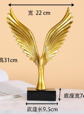 正品大鹏展翅欧式大宏图电展视框家居客厅室办公桌面品酒柜装饰鹿