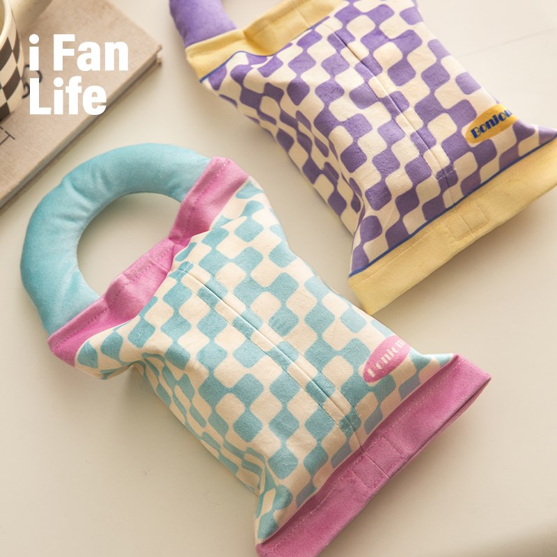 范店三分糖多巴胺家用客厅茶几抽纸盒车载车内挂式纸抽挂袋纸巾袋