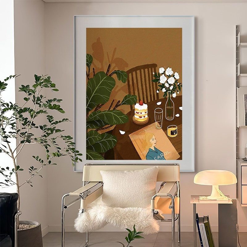 植物花卉纯手绘油画现代客厅大白墙壁静物装饰画抽象艺术玄关挂画,家居饰品,现代装饰画,淘宝优惠券,粉丝福利购,淘宝优惠卷