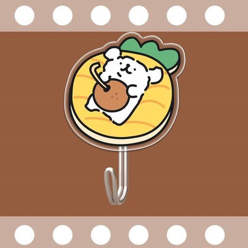 线条小狗创意卡通挂钩宿舍墙面强力免打孔无痕可爱入门墙壁挂钩