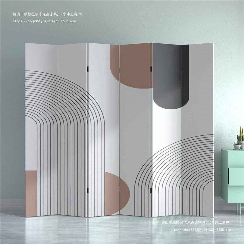 现代简约屏风隔断客厅卧室帘遮挡办公室玄关房间艺术折叠移动折屏,住宅家具,庭院屏风,淘宝优惠券,粉丝福利购,淘宝优惠卷
