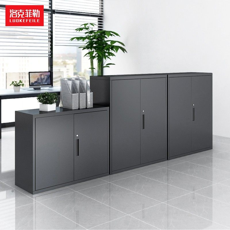 黑色矮柜办公文件柜铁皮柜加宽移门钢制资料柜储物柜档案柜隔断柜,商业/办公家具,矮柜,淘宝优惠券,粉丝福利购,淘宝优惠卷