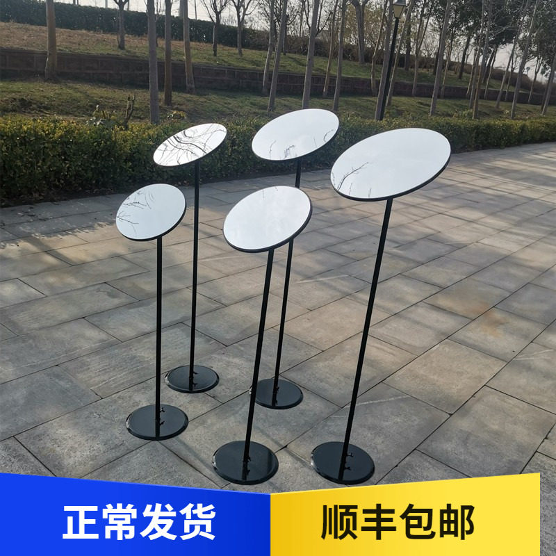 婚庆铁艺镜面路引摆件橱窗装饰生日甜甜圈婚礼道具舞台出场区布置