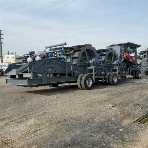 大型式生砂洗机产轮线水轮洗石机洗沙机一套小TA-三槽型洗沙一体