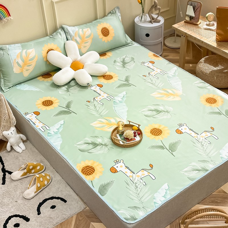 冰丝凉席夏季学生宿舍单人席子冬夏两用藤席可机洗凉床垫2024新款