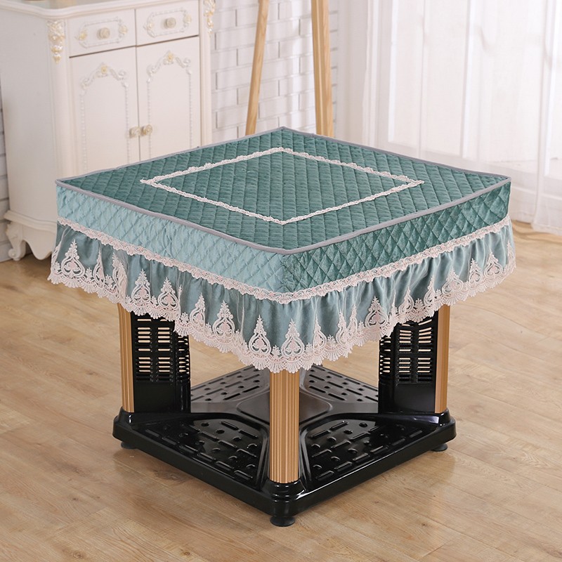 全自动麻将机罩绒布加厚八仙桌盖布正方形餐桌布麻将桌罩电炉罩