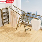 杜邦家用梯子室内多功能晾衣架两用折叠伸缩楼梯晒被铝合金人字梯