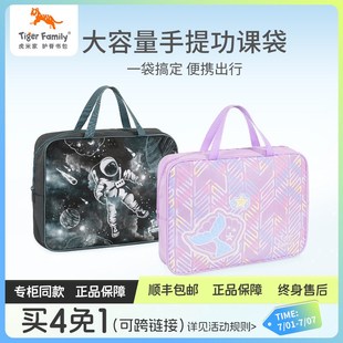 tigerfamily虎米儿童手提美术袋小学生便携补习袋女功课书本包