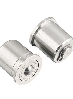 QDF01带柱塞功能型球头钢珠滚轮 BCHP14/18/22牛眼珠万向轴承滚轮