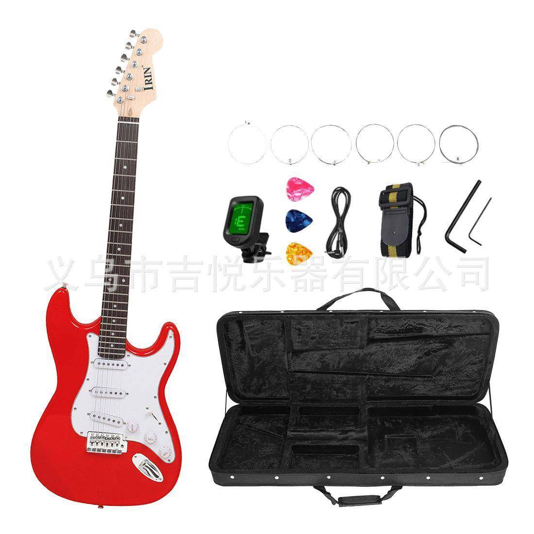 电吉他单摇ST电吉他套装带手提箱成人初学者摇滚乐器吉他guitar