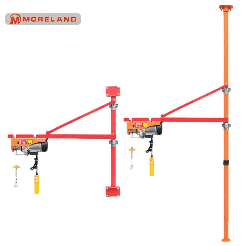 家用装修上料机180度旋转臂配电动葫芦墙壁吊立柱式吊机升降专用