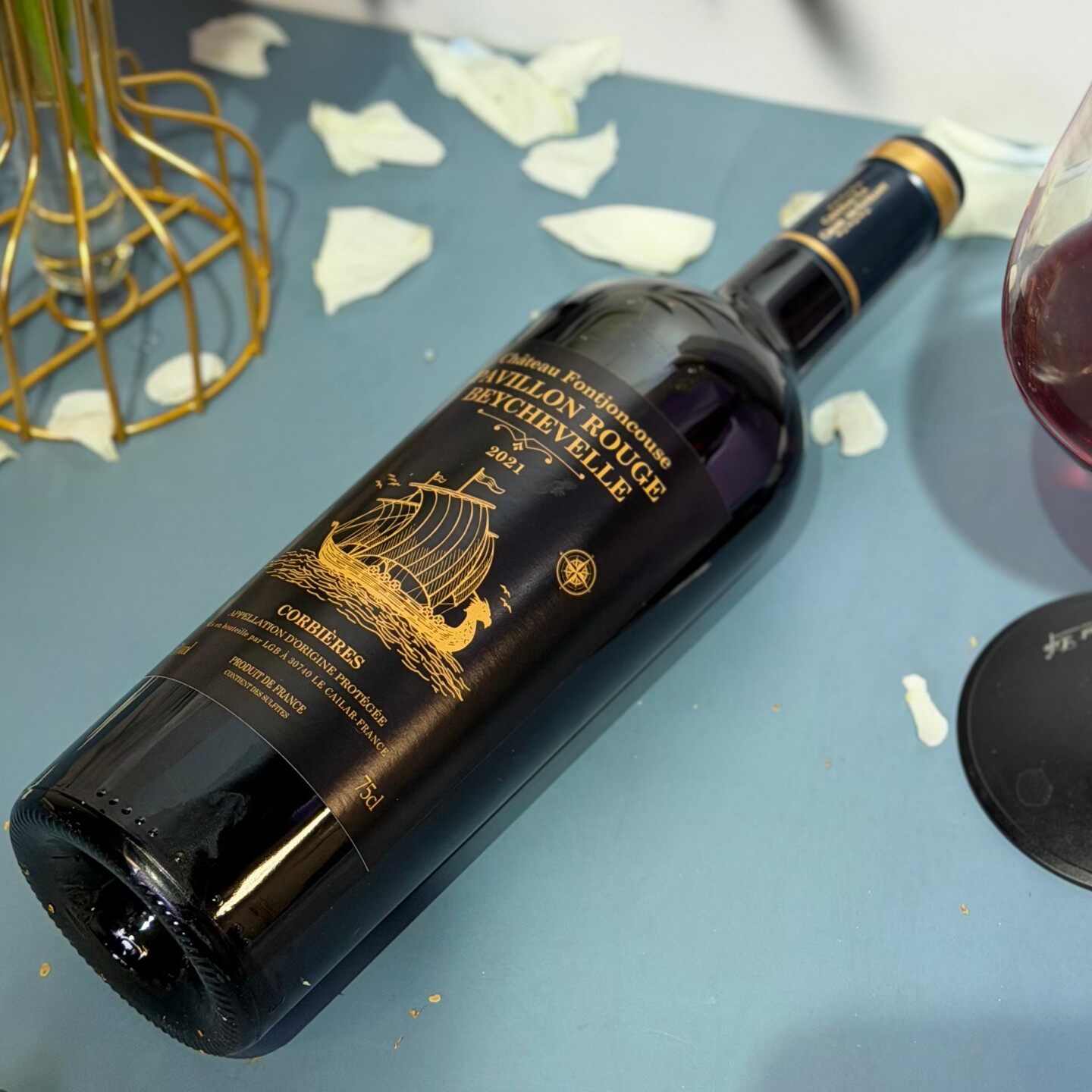 福利款法国原瓶进口龙船红亭干红葡萄酒14.5度三株混酿原箱单支装