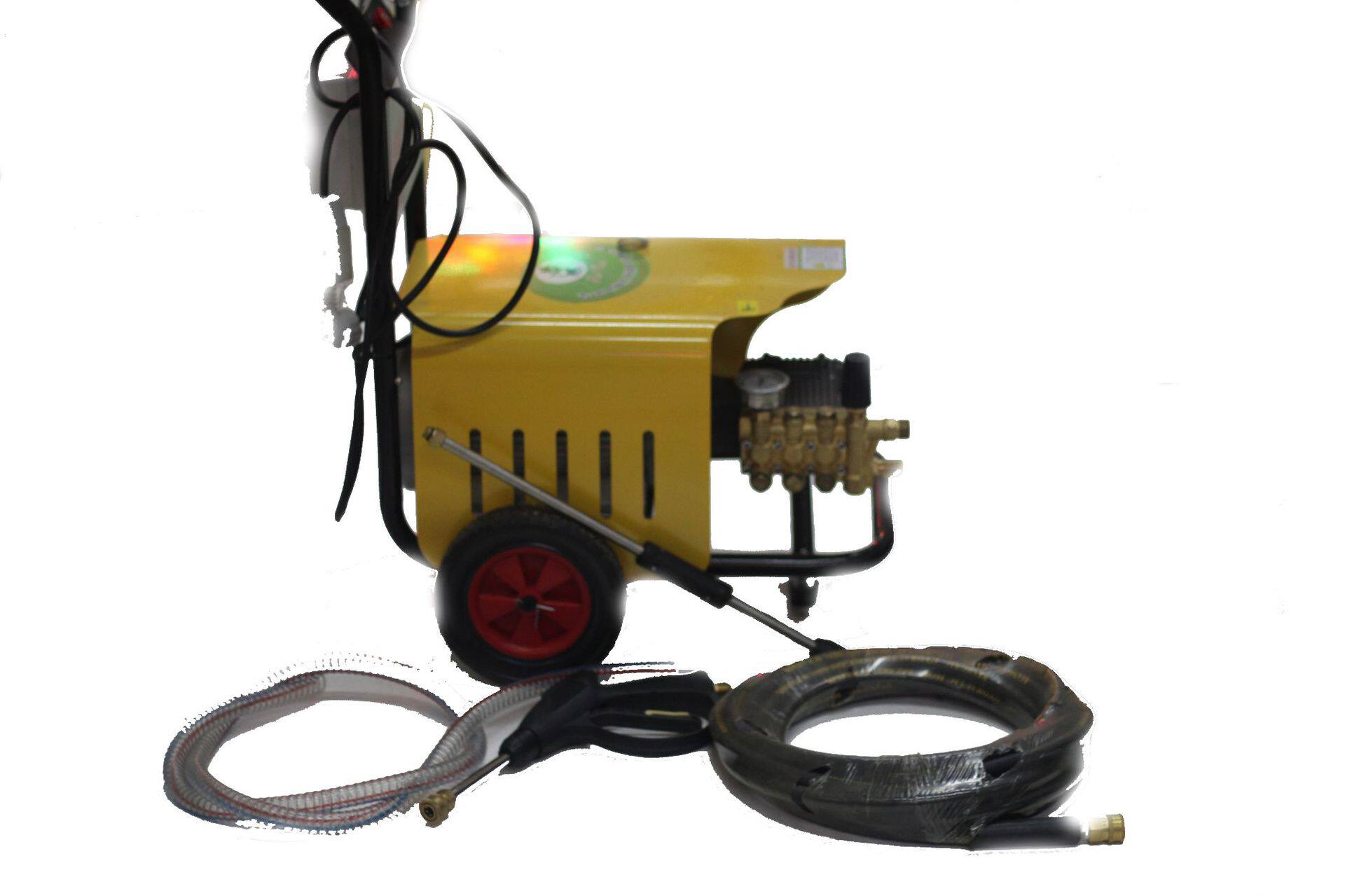 厂家直销全铜220V1300型大流量超高压手动清洗机洗车器压力泵