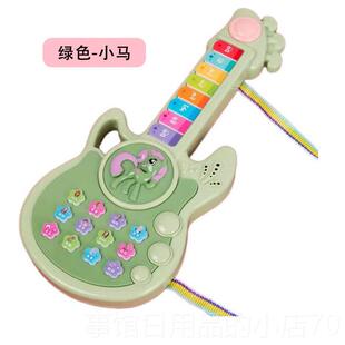 高档教吉他童功能音乐玩具益智启蒙早故事机智能儿玩多具可弹奏电