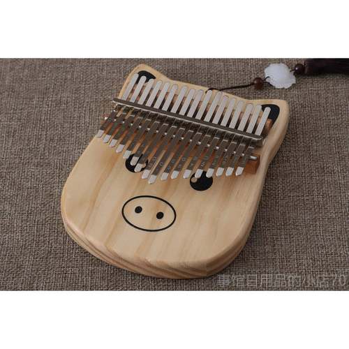 高档拇指琴木制儿小童17初学者卡林巴音手指钢2琴1音乐器女生益智