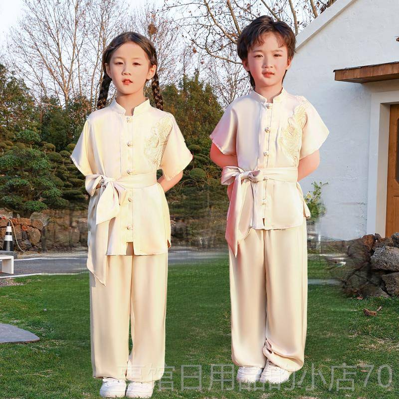 高档六一儿童武服男女童功术少儿练训练幼夫儿园学生武术功表演出