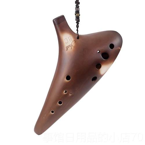 高档BC演陶笛12孔音调十二孔陶低笛C专业奏级民族乐器