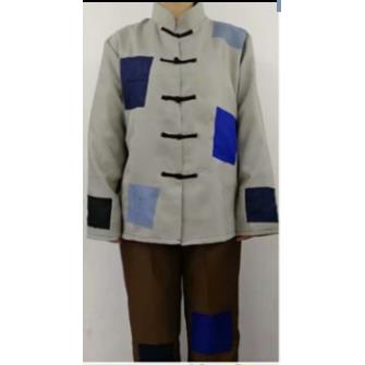 高档花子服装乞服套装古代丐帮要装饭衣服补丁叫演出服破丐烂古搞