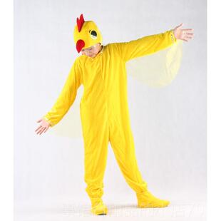 高档鸡逗春小鸡儿童台演出舞服装成金人动物演母鸡表衣大公鸡亲子