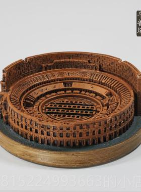 正品马斗罗兽场欧饰式彷古文创意建筑模型Fgiure工艺礼品摆饰办公