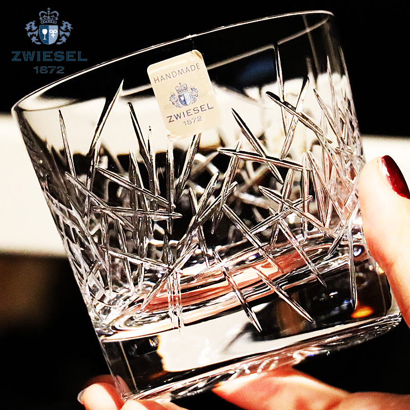 德国肖特进口ZWIESEL手工水晶玻璃刻花古典xo威士忌洋酒杯水杯子