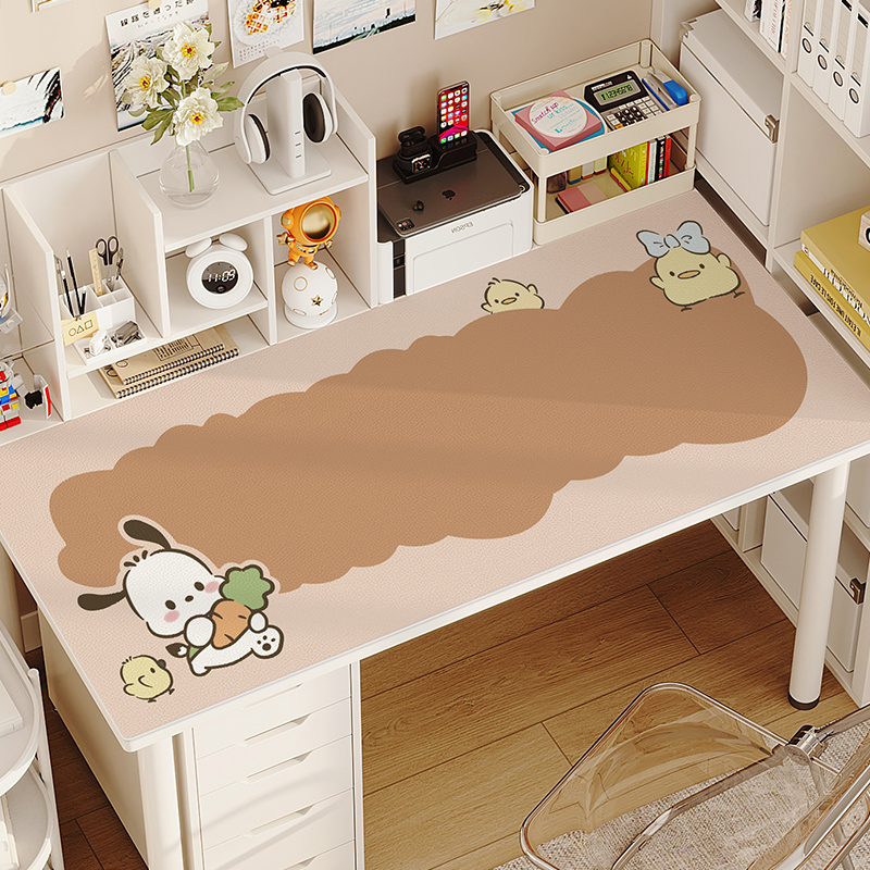 皮革书桌垫办公桌桌垫学生卡通电脑桌面垫子儿童环保护眼学习壁纸