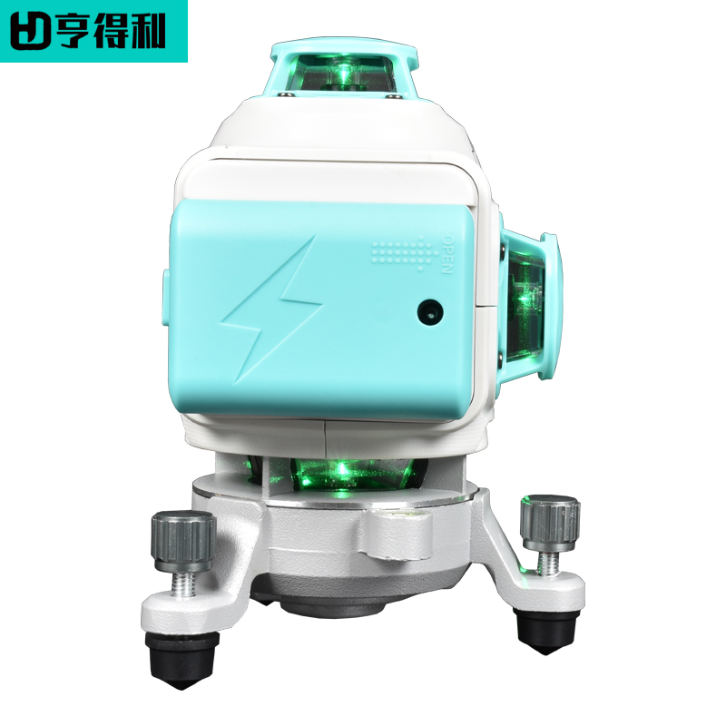 亨得利红外线激光水平仪高精度强光细线贴墙仪自动调平绿光平水仪