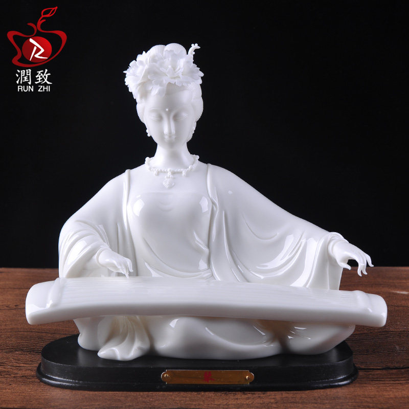 陶瓷仕女人物琴棋书画客厅装饰中式古典摆件家居饰品新房酒柜摆设