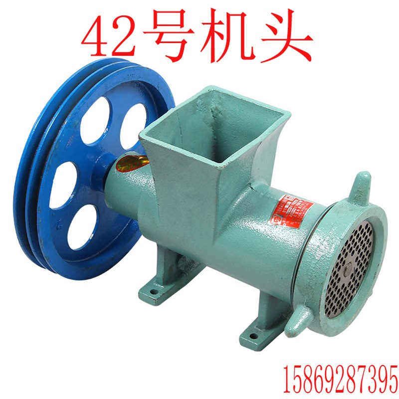 手动电动两用铸铁绞肉机绞鱼机绞鸡架商用搅肉机灌肠机绞辣椒