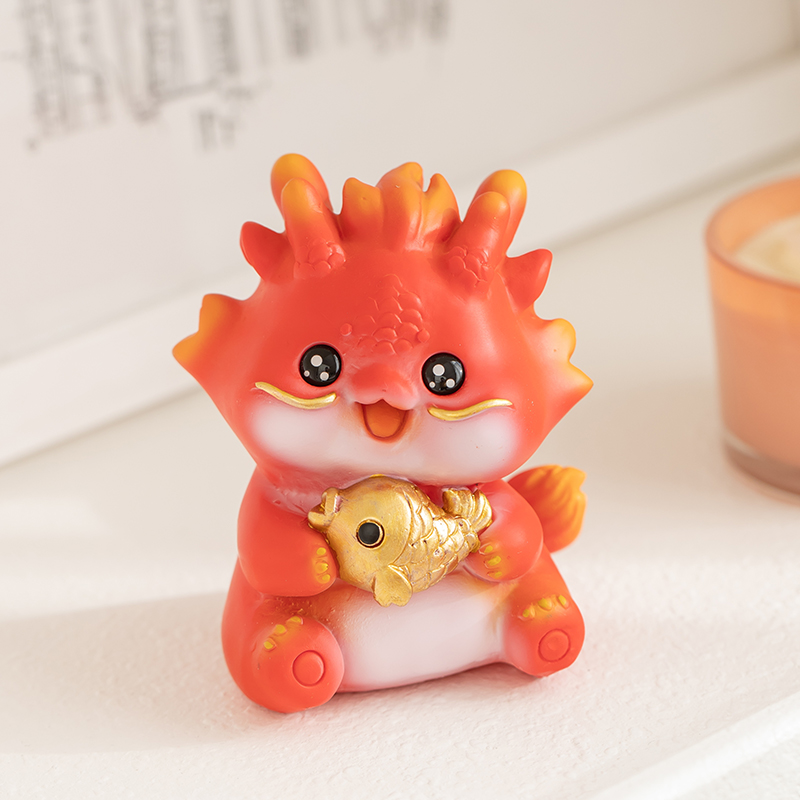 新年可爱龙宝宝家居儿童房摆件办公室桌面客厅装饰用品龙年小礼品