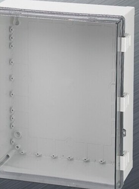 500*400*200PC防水配电箱搭扣塑料防水箱电气密封盒大透明控制箱