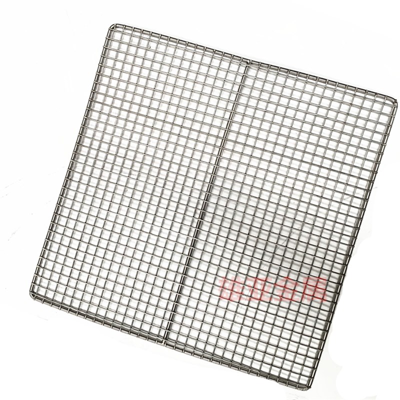 烧烤30不锈钢十字电焊网直焊接丝片波纹网格架晾架加厚粗板支架