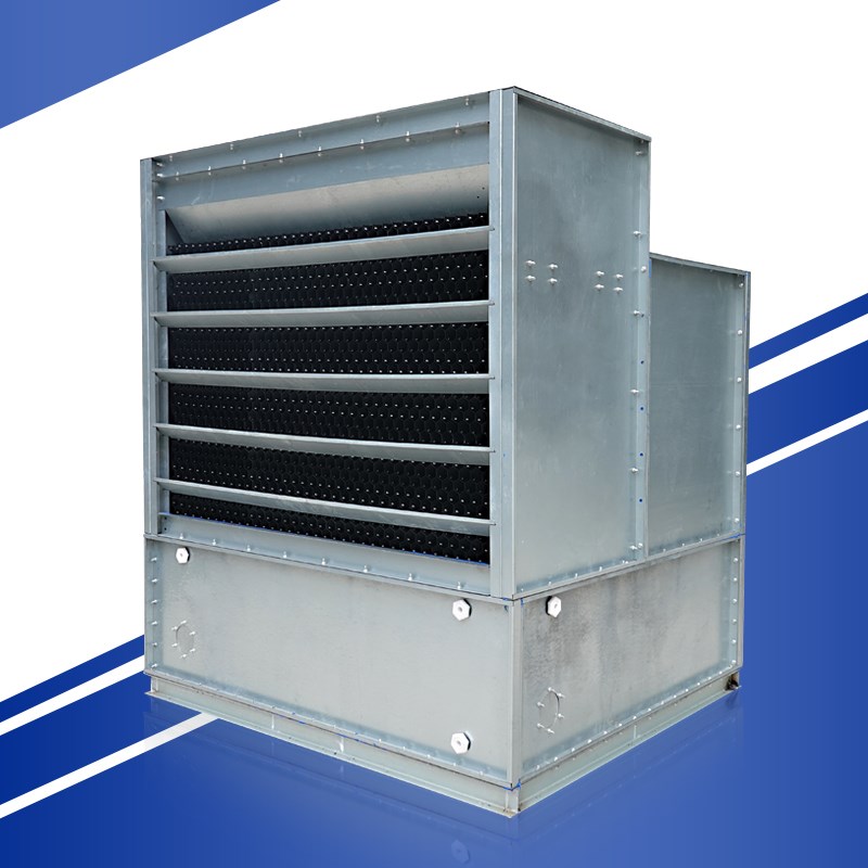 横流式 侧进风  镀锌板外壳 小型30吨 大型100吨  小型方形冷却塔