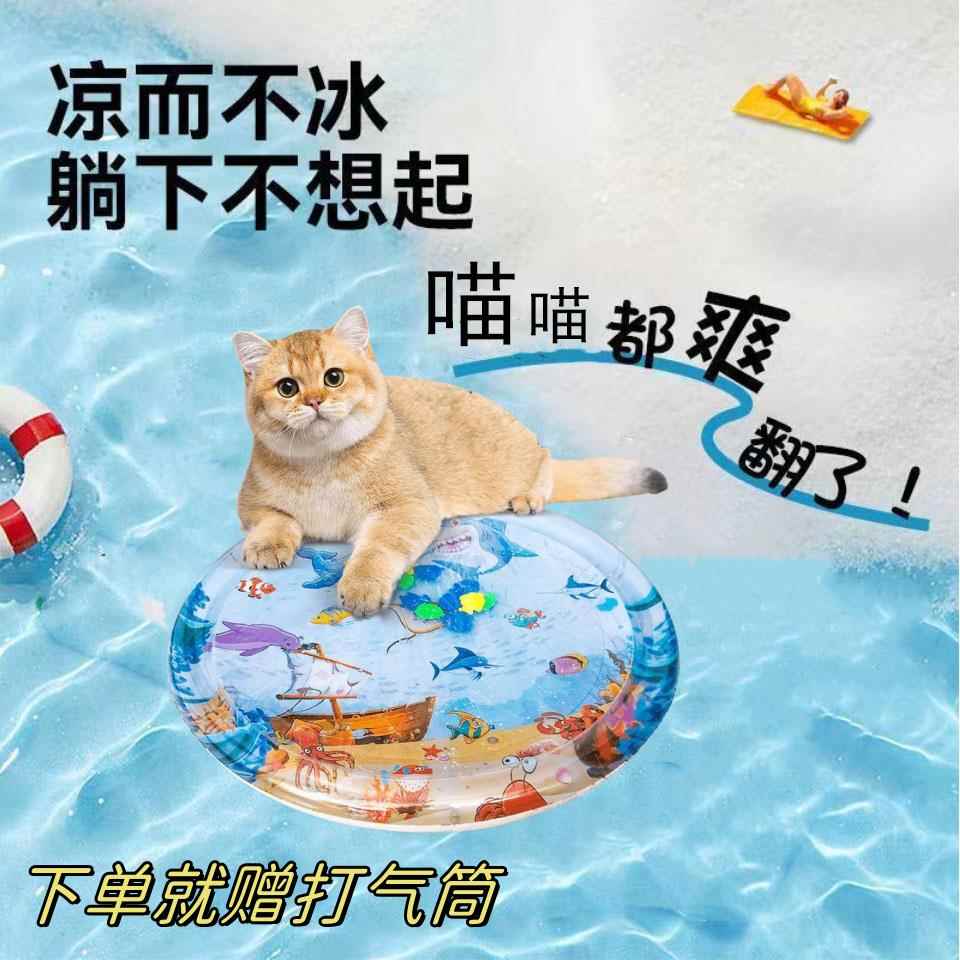 猫咪水床夏季猫窝狗窝大尺寸夏日降暑冰垫水床充气凉窝宠物水床