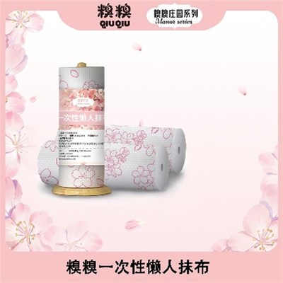 糗糗庄园一次性懒人抹布干湿两用4卷装