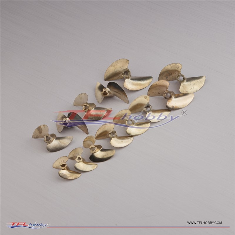 天富龙MONO1无刷电动船模2叶螺旋浆3.18//.7mm铜桨竞速螺旋桨