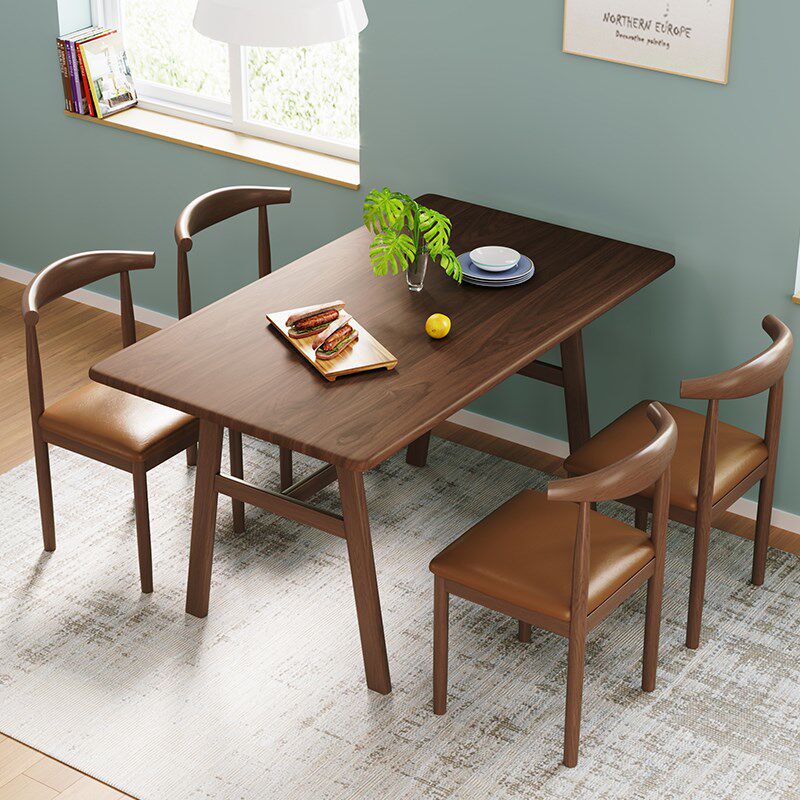 餐桌家用小户型长方形桌子出租房简易商用饭桌现代简约吃饭餐桌椅