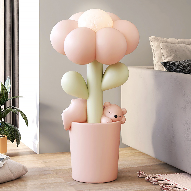 可爱花朵客厅落地摆件家居饰品沙发电视柜旁房间装饰乔迁新居礼品