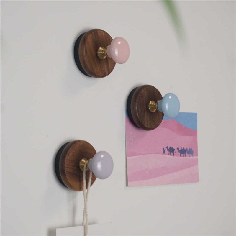 强力免打孔磁铁挂钩入户门实木陶瓷磁吸磁力挂衣钩门后壁挂粘钩