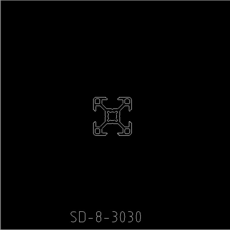 金甫 铝型材3030欧标机械框架支柱 30x30铝型材自动化 设备操作台