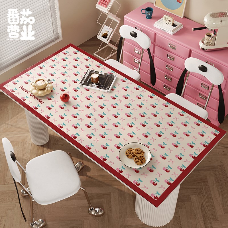 家用可爱餐桌垫皮革隔热防水桌面保护垫茶几垫儿童书桌垫免洗可擦
