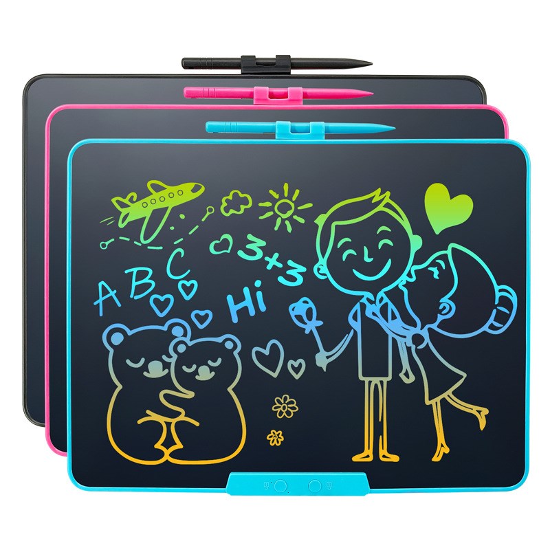 厂家1寸充电款液晶手写板儿童大屏画板宝宝家用黑板涂鸦写字板