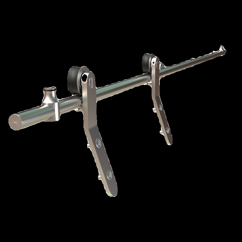 不锈钢滑道梯家用移动长梯子定制阁楼图书馆书架书柜木头壁挂爬梯